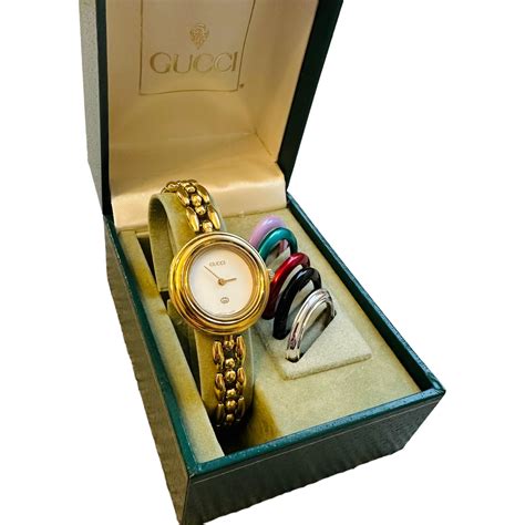 gucci 1100 watch silver|gucci bezel watch 1100 price.